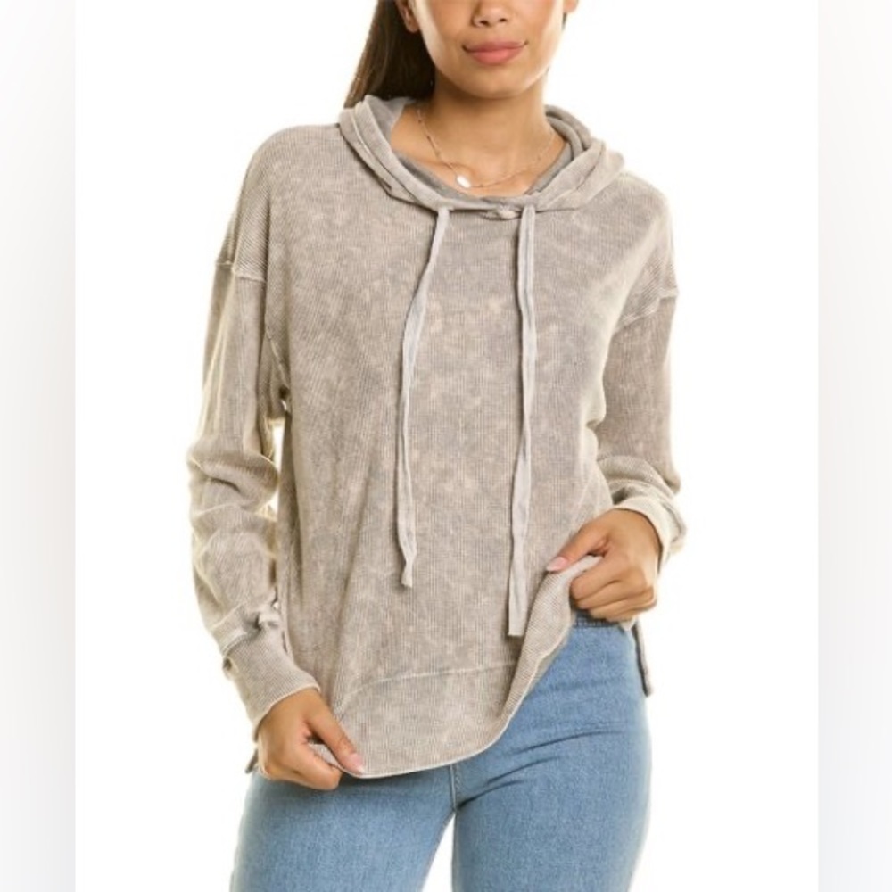 NEE Michael Stars Oyster Kylo Side-Slit Hoodie, XS (oversized)